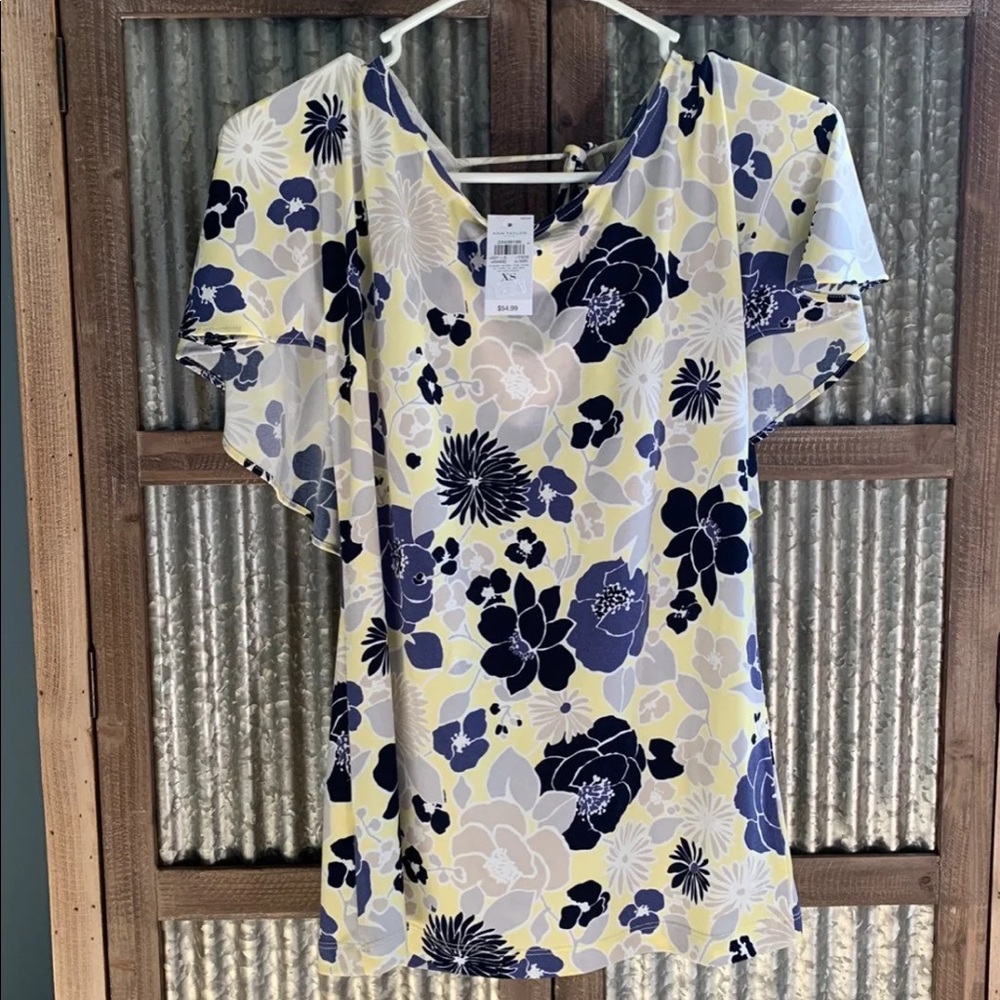 NWT Ann Taylor Factory Floral Top